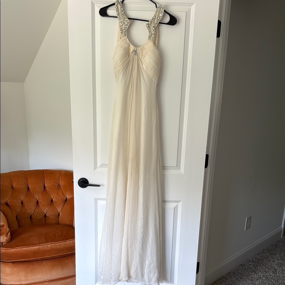 Elegant Cream Maxi Dress